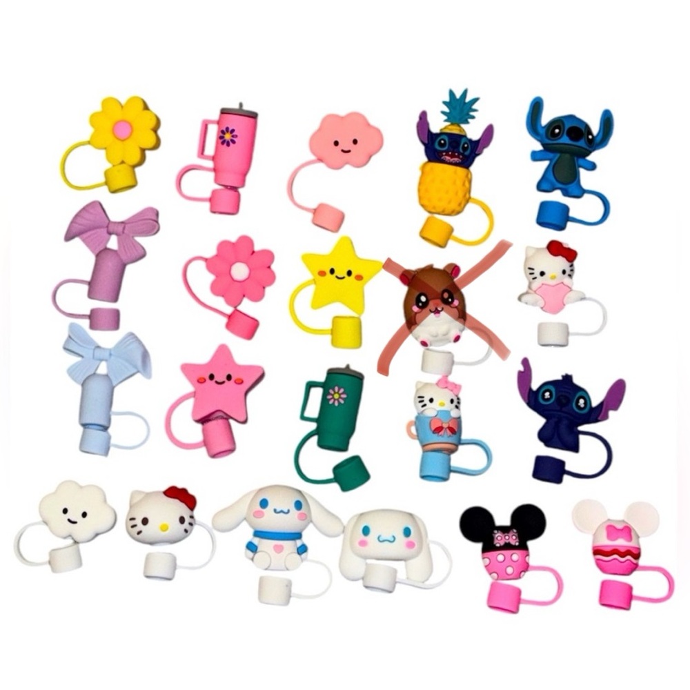 2/$5 Character Straw Toppers